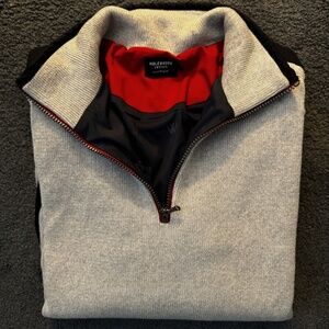 Holebrook 1/4 zip windproof 100% cotton sweater